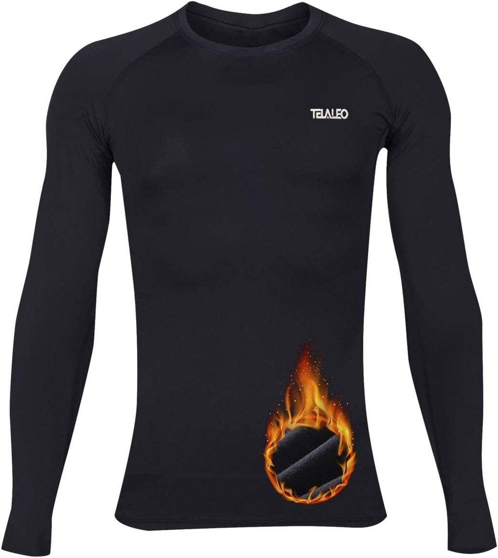 Boys' Girls' Long Sleeve Compression Shirts Thermal Fleece Lined Kids Athletic Sports Tops Leggings Baselayer Set