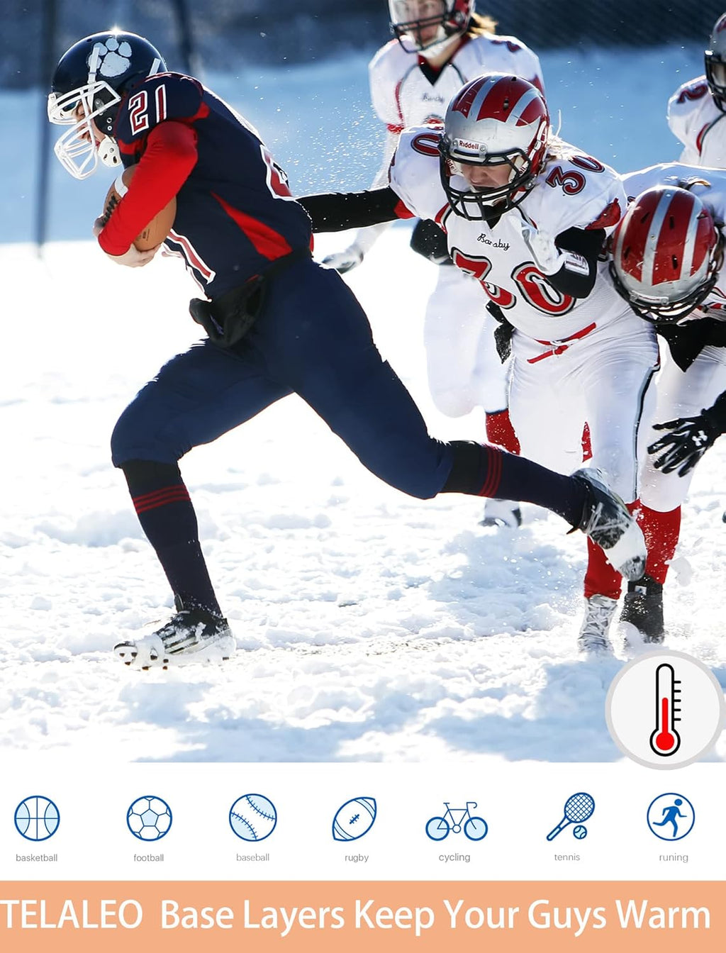 Boys' Girls' Long Sleeve Compression Shirts Thermal Fleece Lined Kids Athletic Sports Tops Leggings Baselayer Set