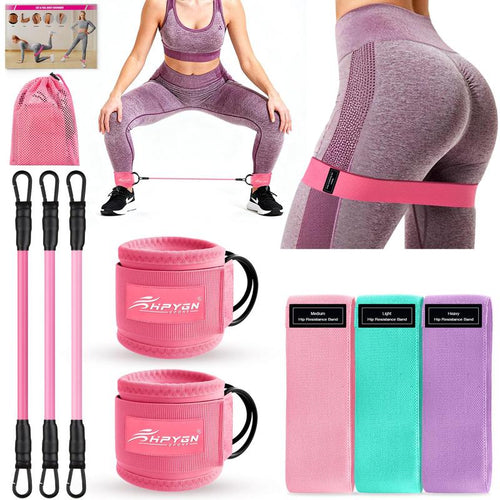 Ankle Resistance Bands with Cuffs, Ankle Bands for Working Out, Ankle Weights for Women
